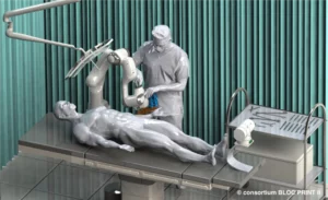 Plateforme robotique de bio-impression 3D in situ développée par LabSkin