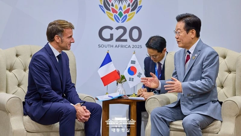Emmanuel Macron, Lee Jae-myung, G20 summit, France-South Korea cooperation, silver economy, strategic partnership, health, innovation