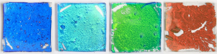 The biomimetic film can express many different color