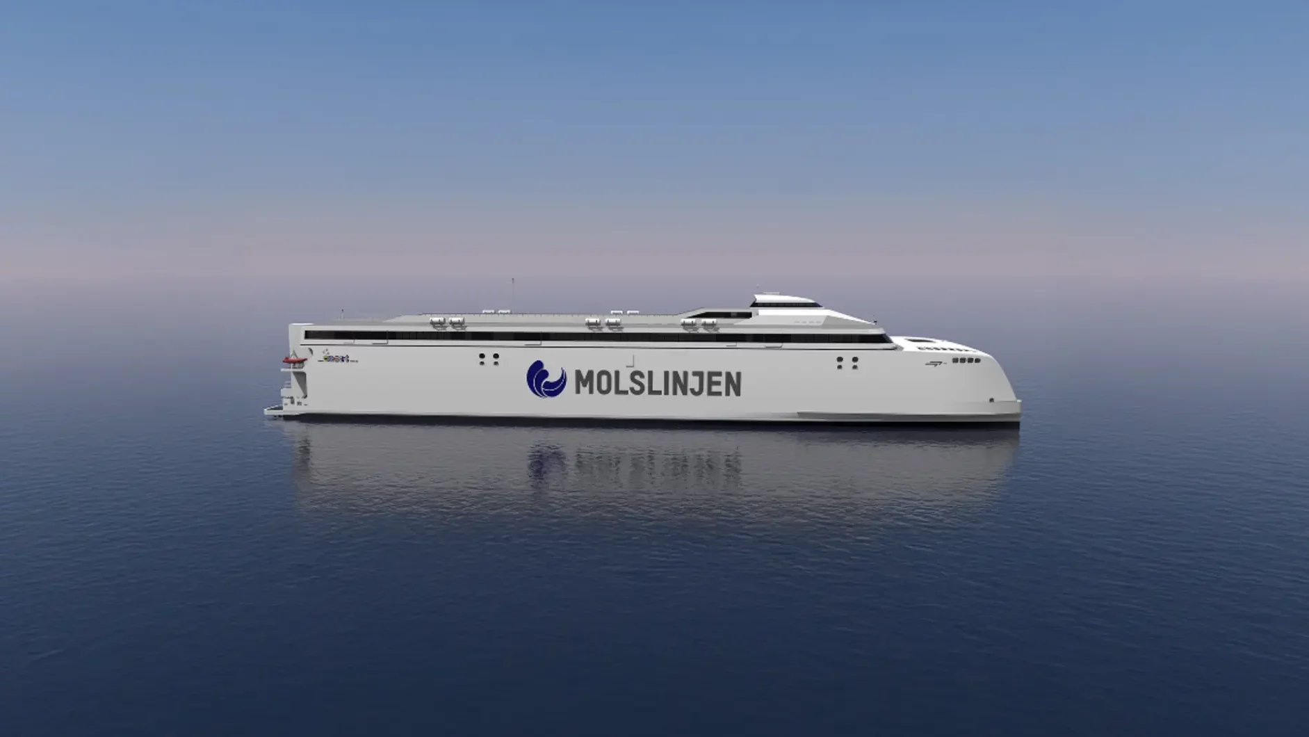 Large-capacity electric ferry illustrating maritime decarbonation and Blue Economy 2.0